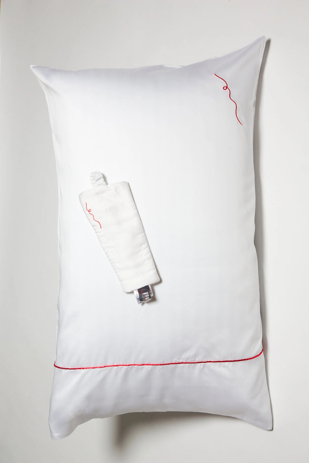 Vegan Silk Bamboo Pillowcase & Eyemask Gift Set | White