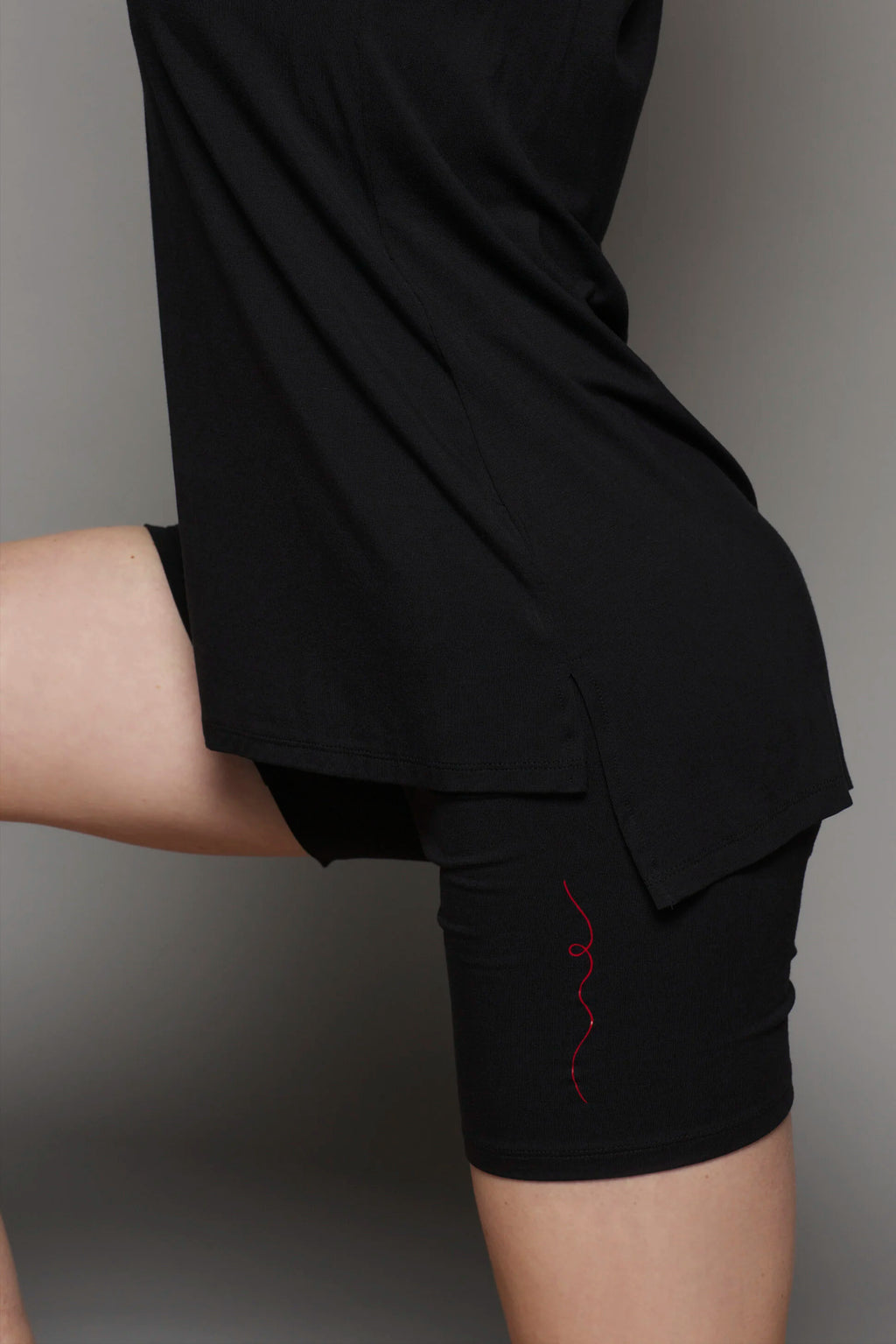 Short de yoga en bambou | Noir