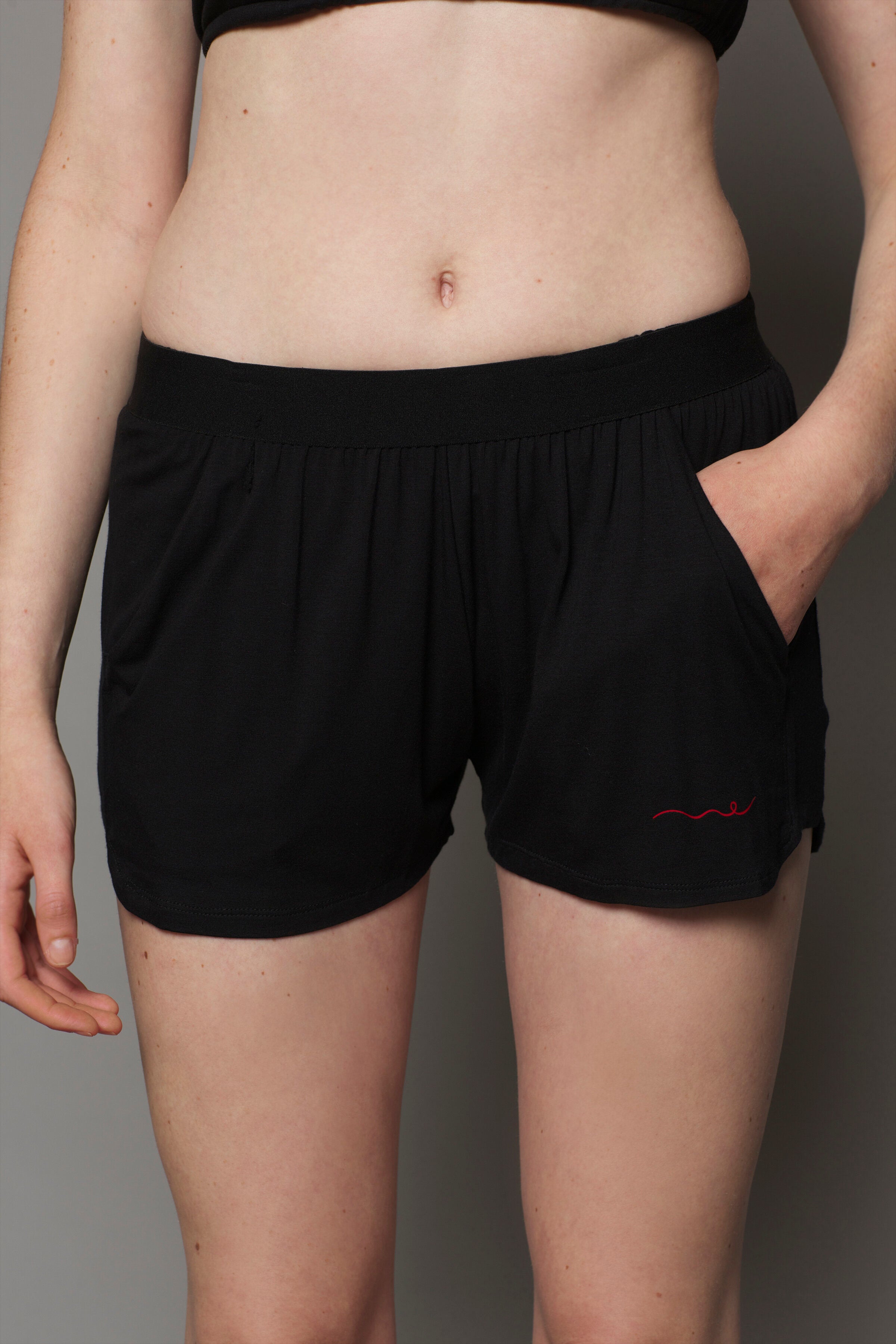 Short de sport en bambou | Noir