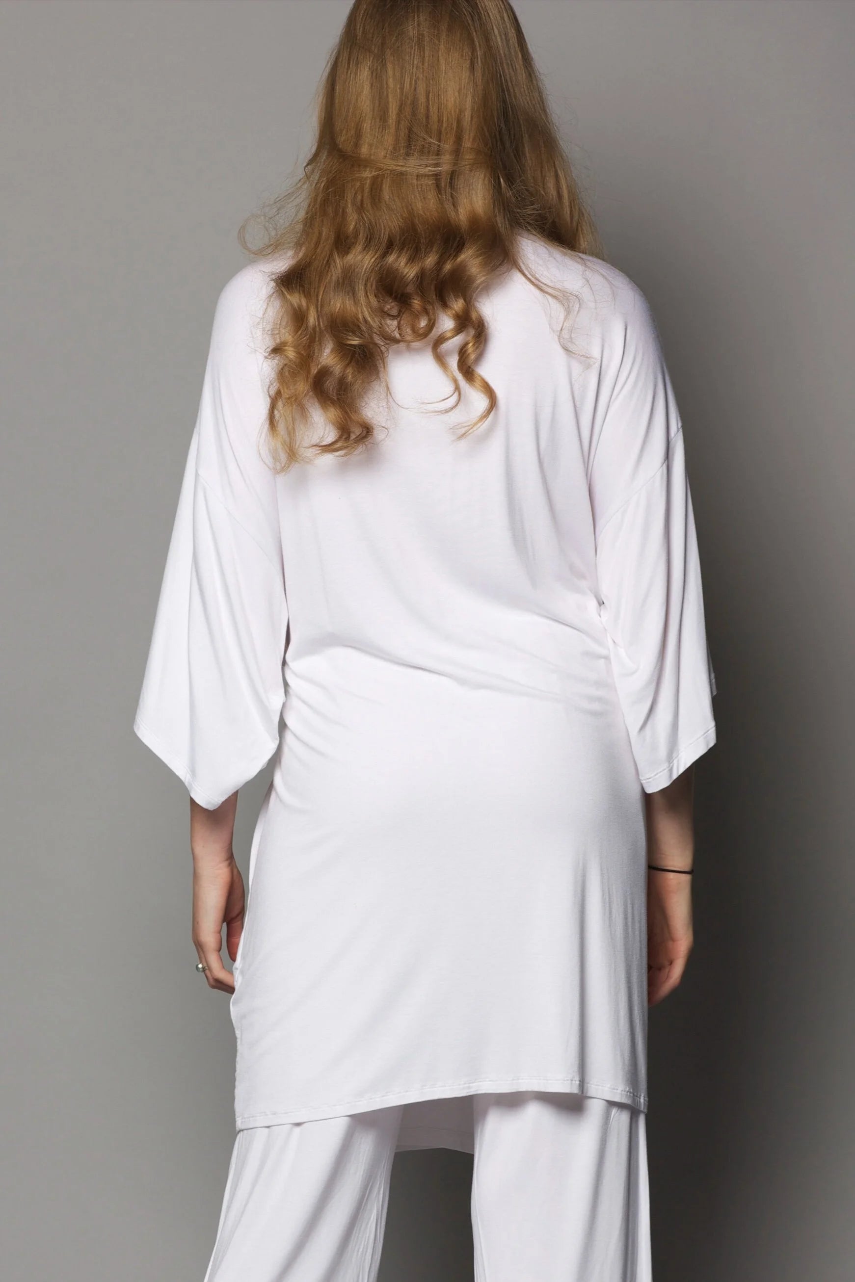 Kimono noué en bambou | Blanc