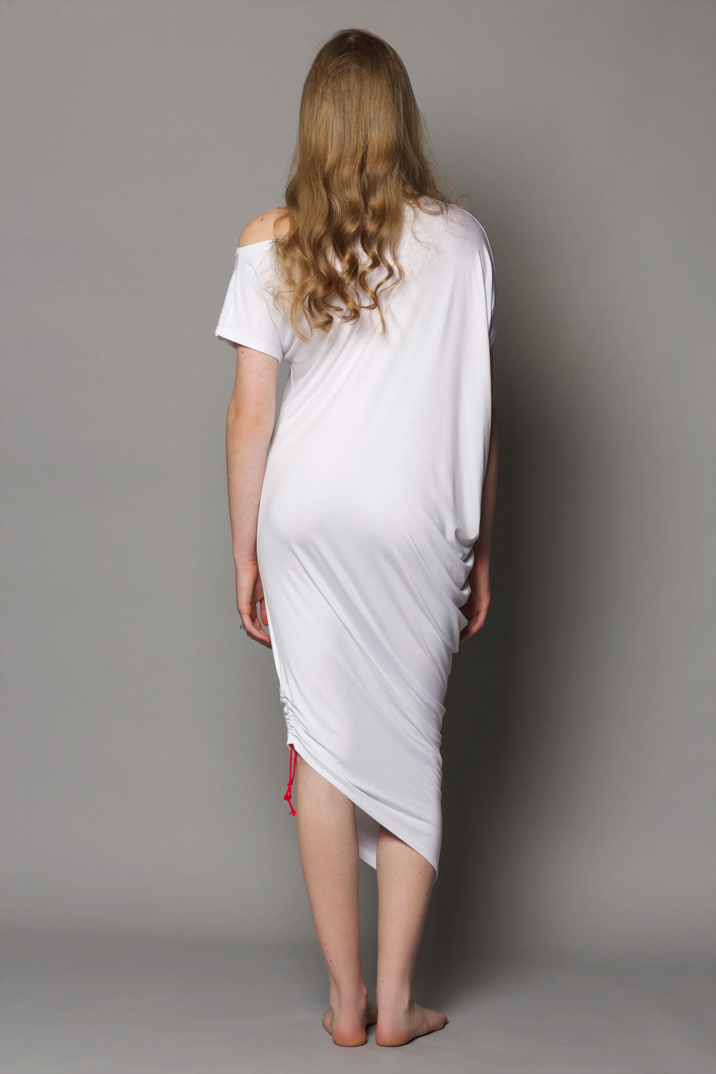 Robe Bambou Épaules Dénudées | Blanc
