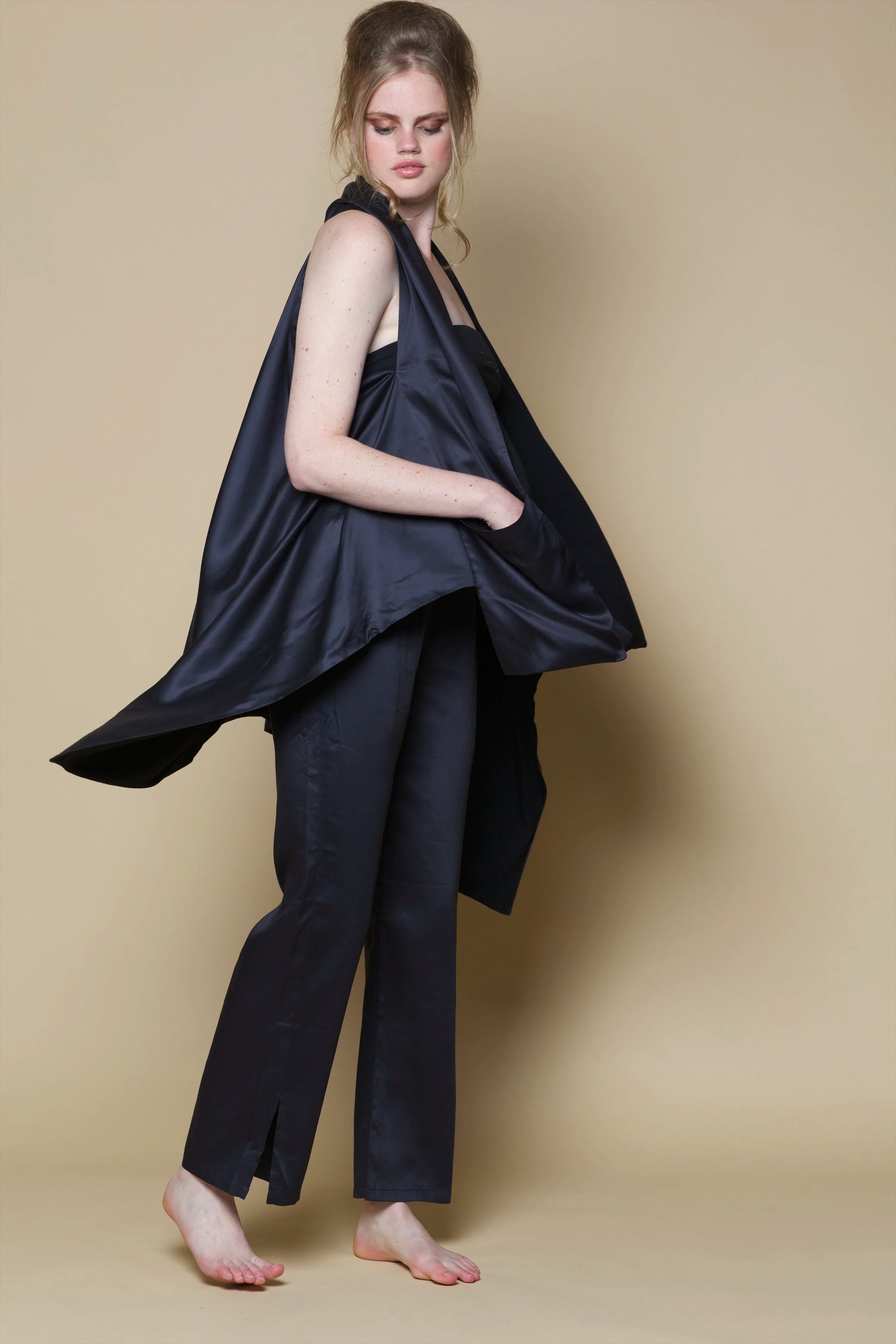 Vegan Silk Swing Vest