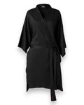 Vegan Silk Bamboo Kimono | Black