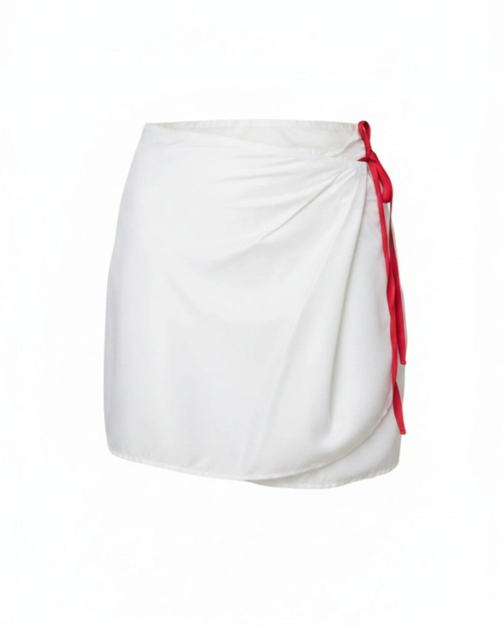 Vegan Silk Bamboo Pareo Skirt | White