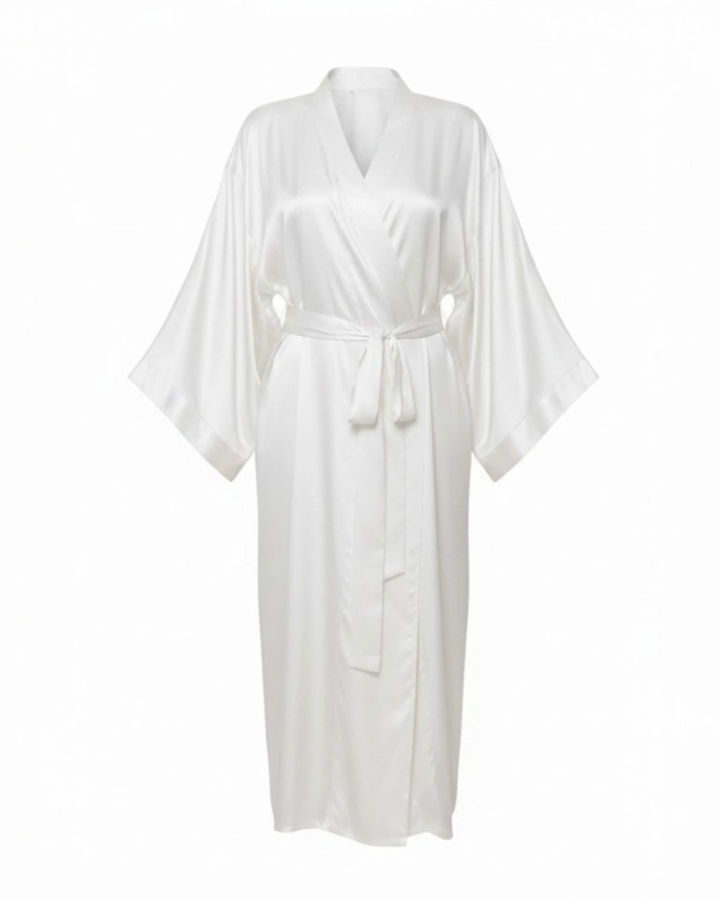 Kimono Vegan en Soie de Bambou Zen | Blanc
