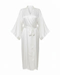 Kimono Vegan en Soie de Bambou Zen | Blanc