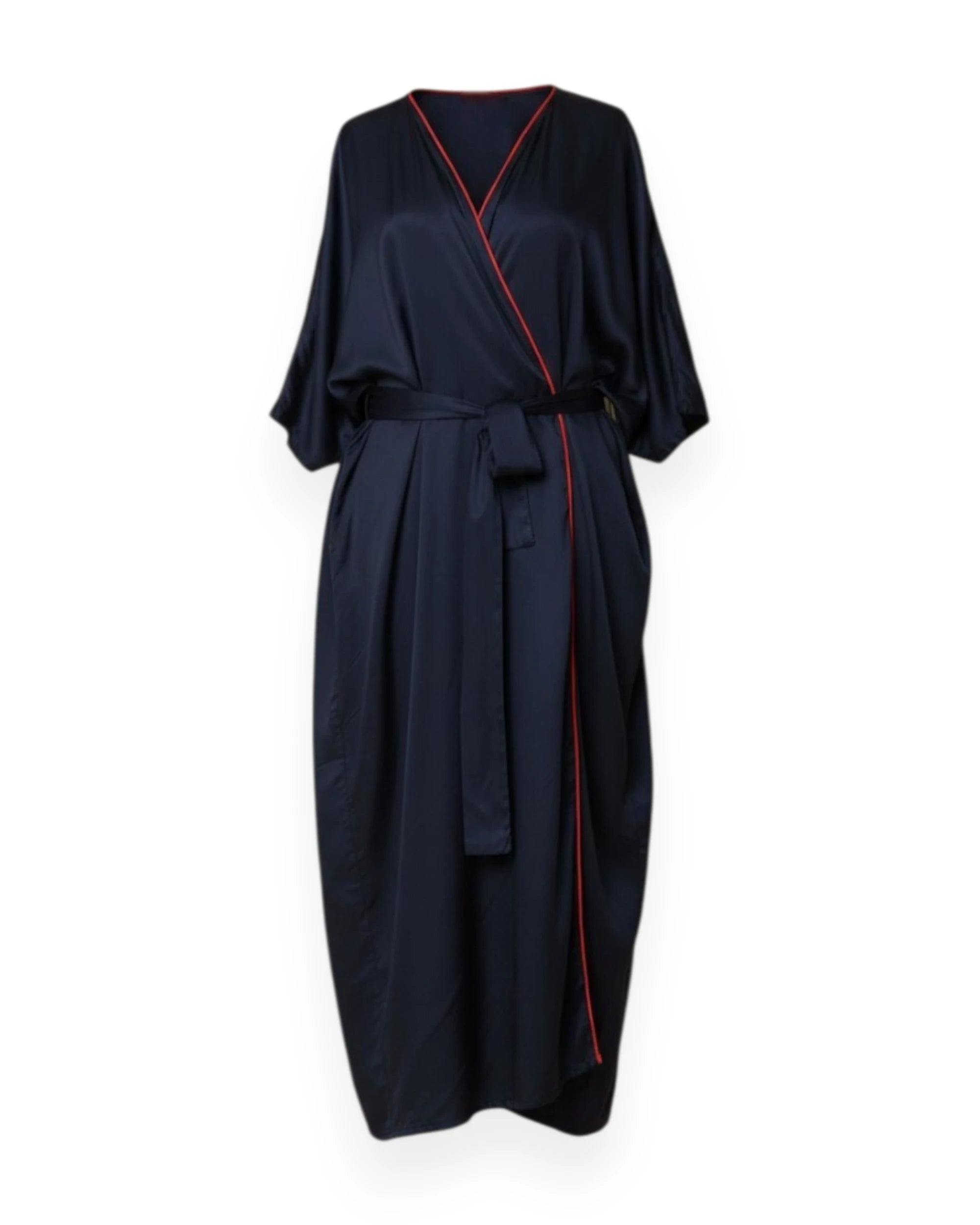 Vegan Silk Bamboo Zen Robe | Black