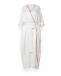 Vegan Silk Bamboo Zen Robe | White
