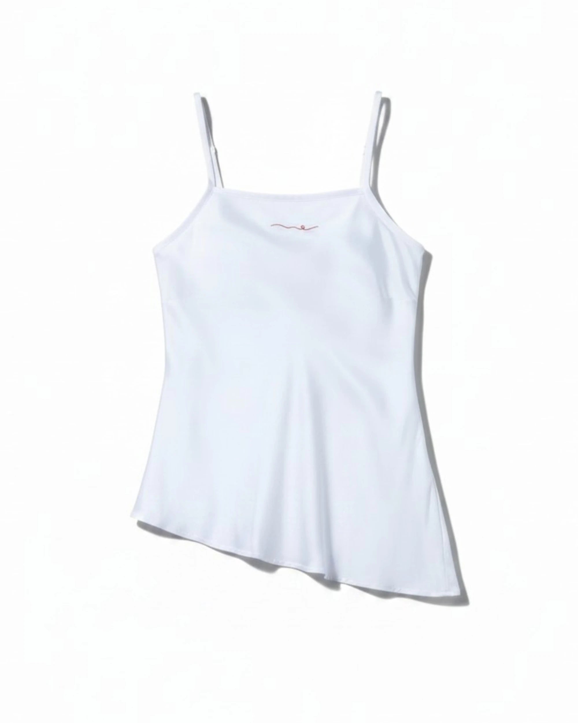 Vegan Silk Bamboo Camisole Bias Top | White – Atelier Kokoro Couture