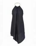 Vegan Silk Mini Dress | Black