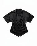 Chemisier portefeuille kimono en soie végétalienne