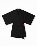 Kimono cravate en bambou | Noir