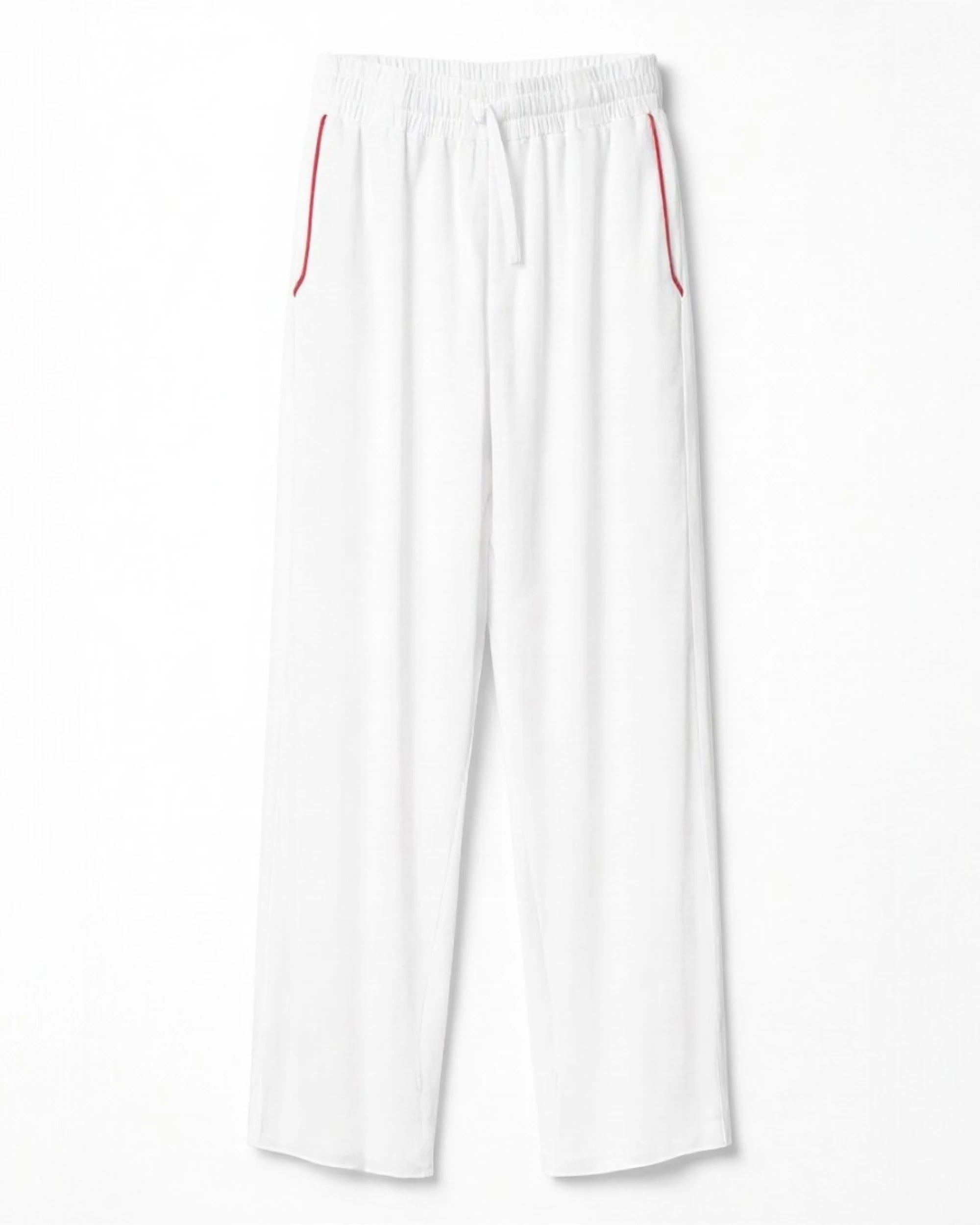 Pantalon de détente unisexe en bambou | Blanc