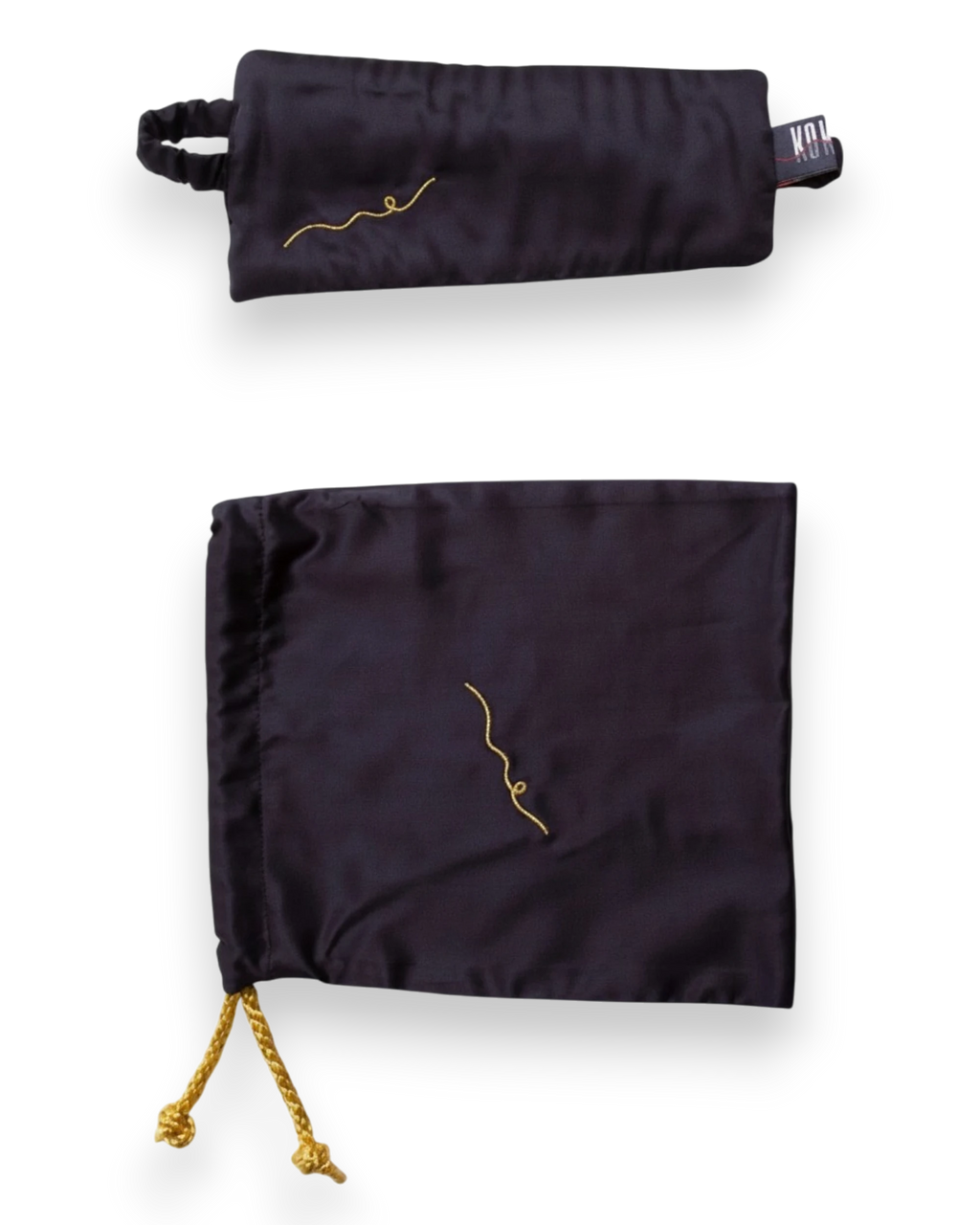 Vegan Silk Kintsugi Eye Sleep Mask | Black