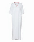 Vegan Silk Bamboo Kaftan | White