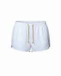 Vegan Silk Bamboo Kintsugi Shorts | White