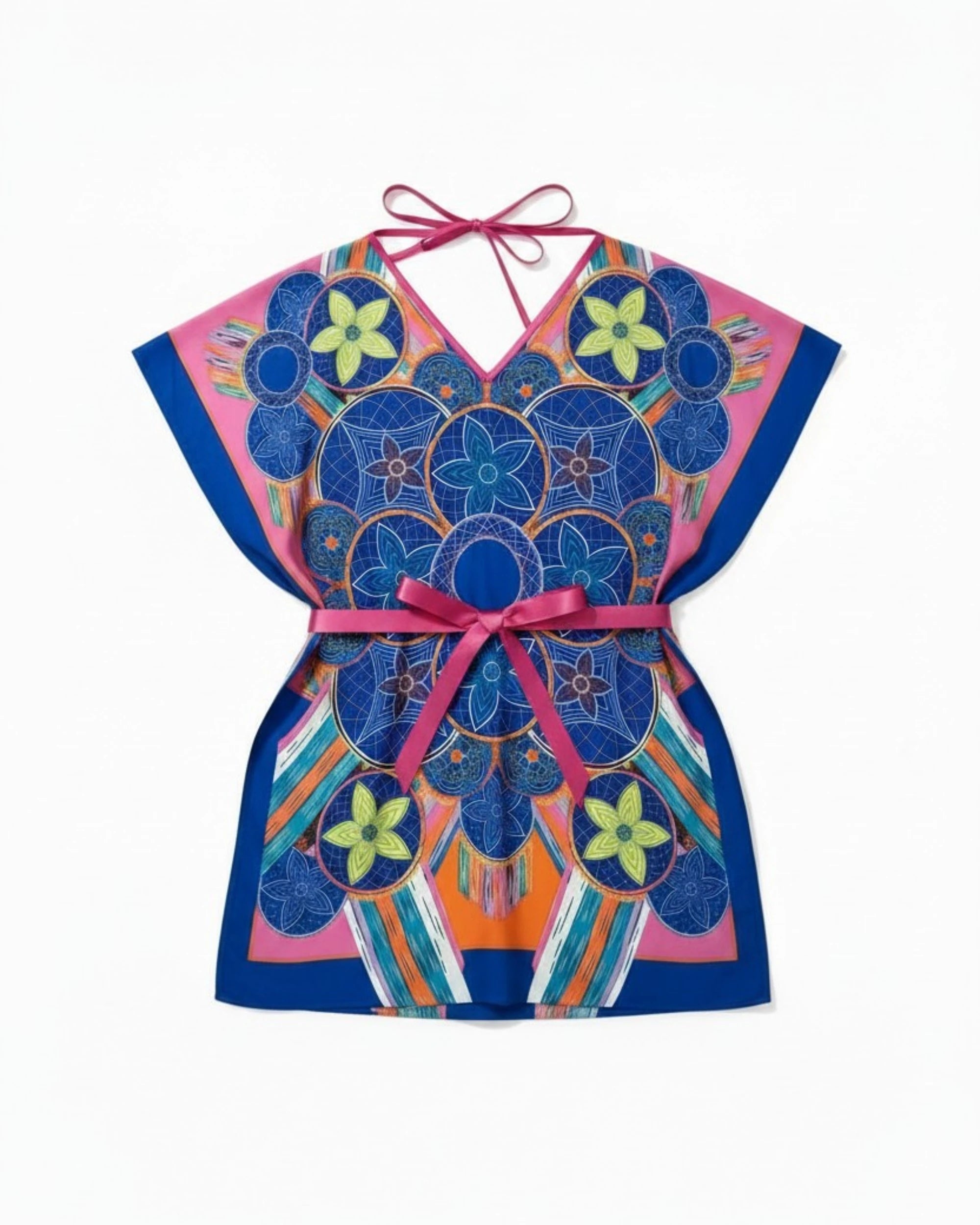 One-of-A-Kind Silk Blend Kaftan | Pattern 6